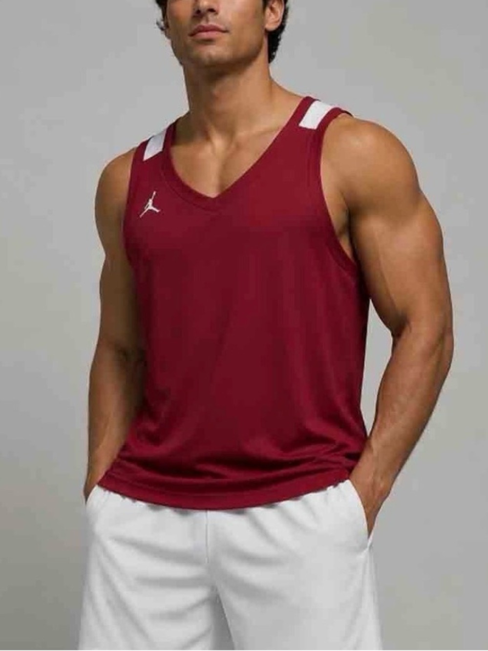 Jordan Men’s Basketball Tank Top - Burgundy - Medium
